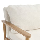 Livingandhome Direct Teddy Bear Fur Wooden Armchair