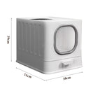 KidKid Enclosed Folding Cat Litter Box Toilet with Scoop