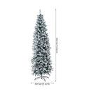 Lifeideas Flocked Christmas Tree with Sturdy X-Frame Stand