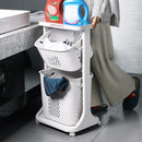 Lifeideas Plastic Laundry Storage Unit on Wheels