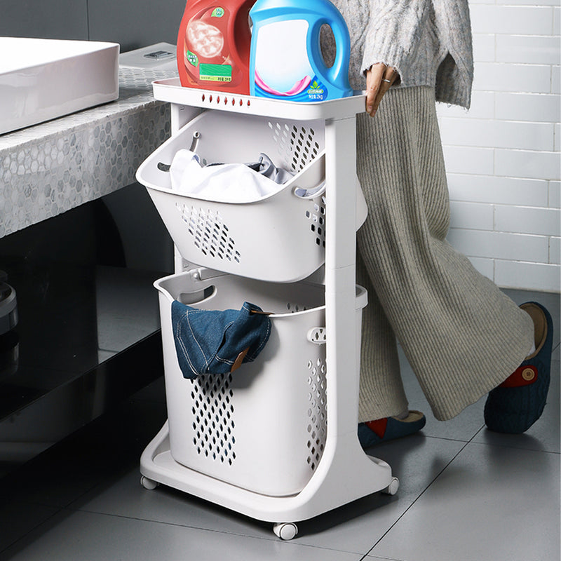 Lifeideas Plastic Laundry Storage Unit on Wheels