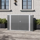 Livingandhome Heavy Duty Steel Bicycle Storage Shed