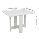 Livingandhome Practical Drop Leaf Wooden Dining Table