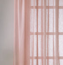Eden Blush Pink 100% Recycled Plain Voile Panel - Pair
