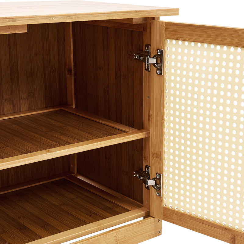 Livingandhome Wooden Entryway Storage Shoe Cabinet Shoe Bench