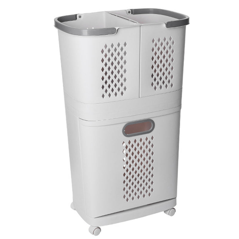 Lifeideas Rolling Laundry Hamper With 3 Compartments
