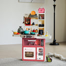 Kidkid Play Kitchen Set With 63PCS Kitchen Accessories