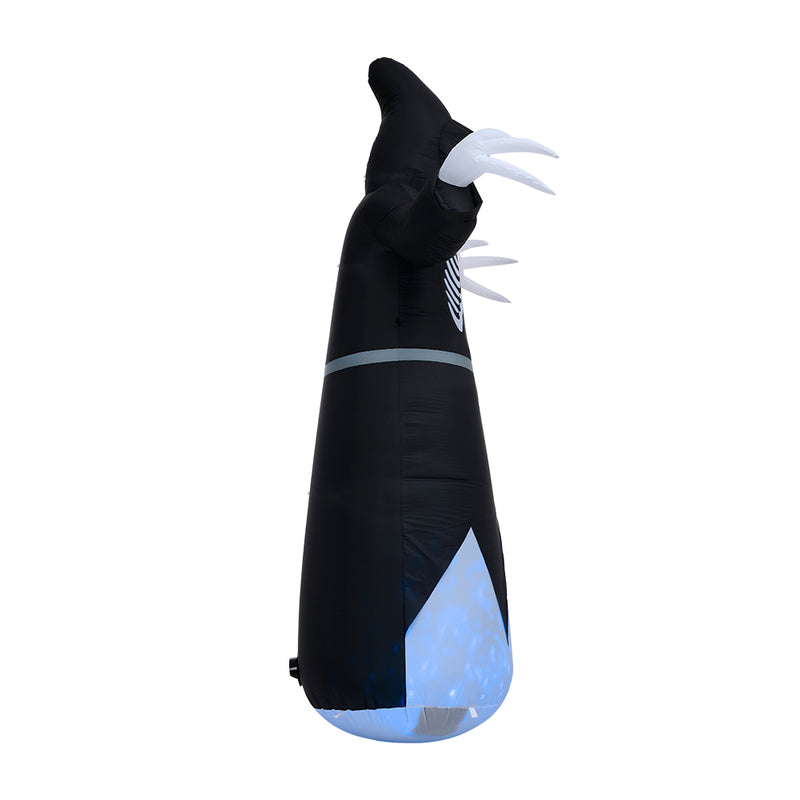 Blow Up Outdoor Halloween Grim Reaper Inflatable with Blue Lights