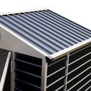 6x4FT/6x8FT Metal Apex Roof Garden Tool Storage Shed