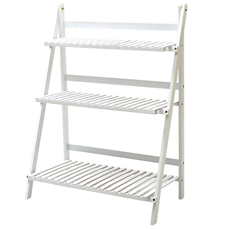 Lifeideas Compact Folding Wooden Display Shelf