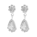 3Pcs Necklace Teardrop Dangle Earrings Bracelet Jewelry Set