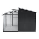 9.7x8.5ft 2-in-1 Metal Garden Storage Shed With Acrylic Greenhouse