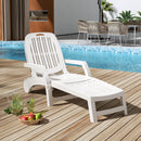 Breeins Outdoor Folding Lounge Chair Recliner With Wheels