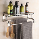 Lifeideas Wall Mounted Stainless Steel Bathroom Storage Shelf
