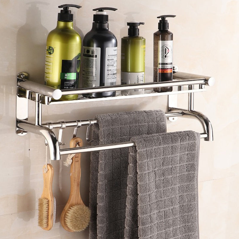Lifeideas Wall Mounted Stainless Steel Bathroom Storage Shelf