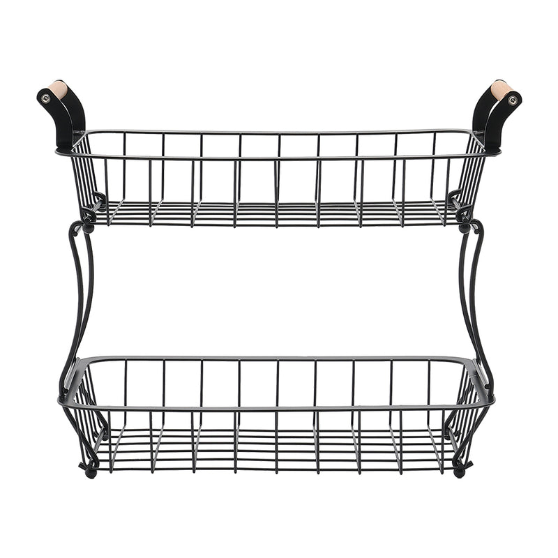 Lifeideas 2 Tier Wire Fruit Basket For Fruit or Produce