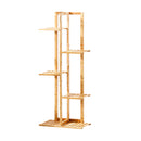 Breeins Rustic Wooden Plant Stand with Shelves