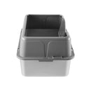 Livingandhome Semi-Closed Anti-Splash Cat Litter Box