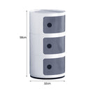 Lifeideas Compact Cylindrical Drawer Storage Unit