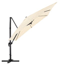 Large Square Canopy Rotating Outdoor Cantilever Parasol With Base