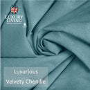 Velvet Chenille Thermal Fleece Lined Single Ring Top Door Curtain
