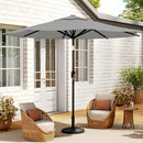 Livingandhome Outdoor Solar 24 LED Lights Patio With Crank For Patio Market With Base
