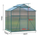 Breeins Aluminium Hobby Greenhouse With Base And Window Opening