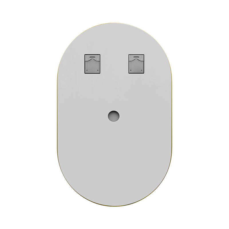 Livingandhome Anti-Fog Oval Wall Mounted LED Mirror