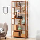 Livingandhome 7-Tier Wooden Bookcase Display Stand