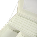 Sheonly PU Leather 3-Tier Jewellery Box Organizer with Drawers