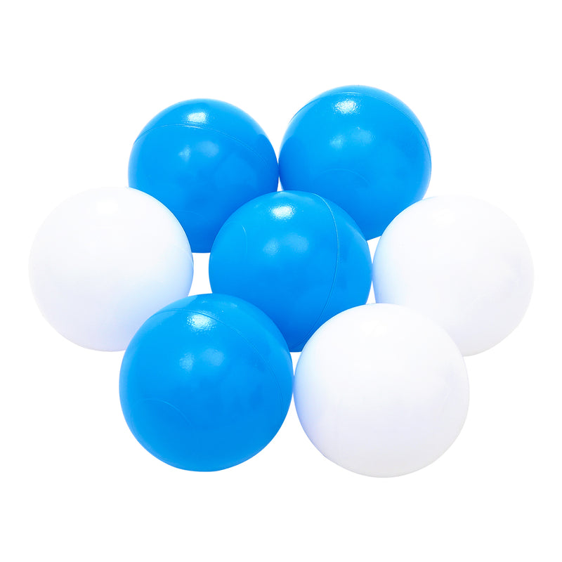 Kidkid 100Pcs Plastic Ball Pit Balls with Mesh Bag