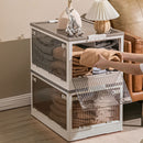 Lifeideas Transparent Folding Storage Box with Wheels