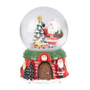 Lifeideas Santa Claus Snow Ball Gift Music Box Christmas Glass Ornament