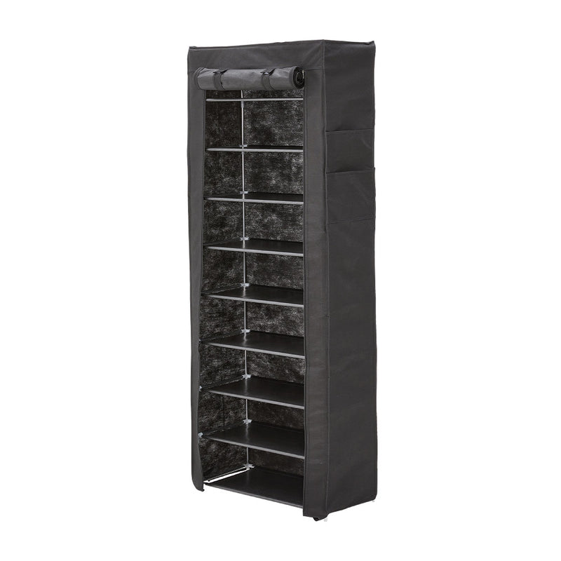 Lifeideas 10-Tier Shoe Cabinet with Roll-Up Door