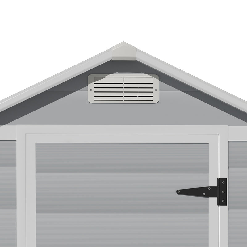 Livingandhome Garden Plastic Storage Shed with Lockable Hinged Door