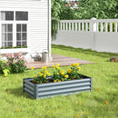 Breeins Outdoor Galvanized Steel Garden Bed