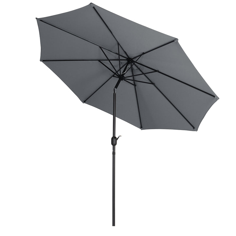 Livingandhome 3M Large Rotating Patio Parasol for Outdoor Sunshade and Rain