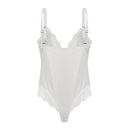 Lace Tummy Control Body Shaper Bodysuit with Adjustable Straps