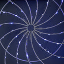 50cm Light Up Christmas Catherine Wheel With 96 Blue And White LEDs