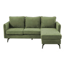 Livingandhome 3-Seater Upholstered Corner Sectional Sofa