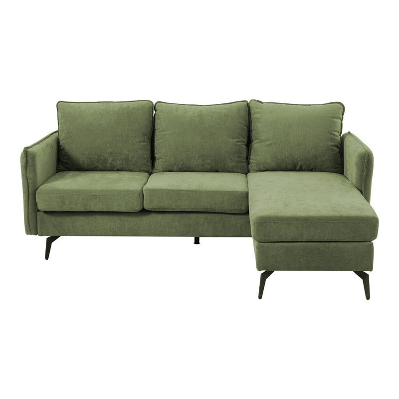 Livingandhome 3-Seater Upholstered Corner Sectional Sofa