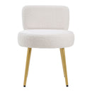 Livingandhome Cream Faux Fur Chair
