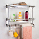 Lifeideas 2-Tier Chrome Bathroom Organiser Shelf