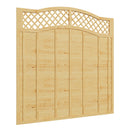 Breeins 6x6ft Lattice Top Wooden Garden Fence Panel