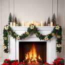 Lifeideas 2.7m Pre-lit Artificial Christmas Garland Decorations