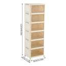 4/5/6-Tier Foldable Shoe Cabinet With Wheels