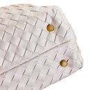 Modishion Elegant Woven Faux-Leather Shoulder Bag