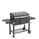 Livingandhome Outdoor Charcoal Grill With Side Table BBQ Patio