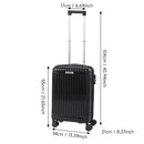 Livingandhome Hardside Carry-on Suitcase With Spinner Wheels