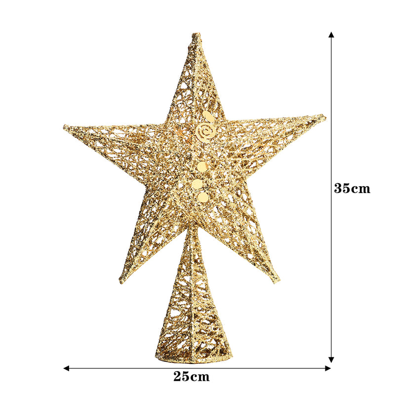 Lifeideas Wrought Iron Star Christmas Tree Topper